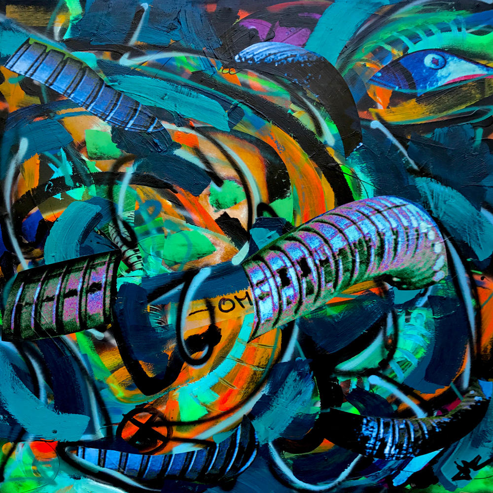 ROBO YOGA
48 x 48 inches
         -- © Copyright 2024 Jaz Fabry Fine Art --