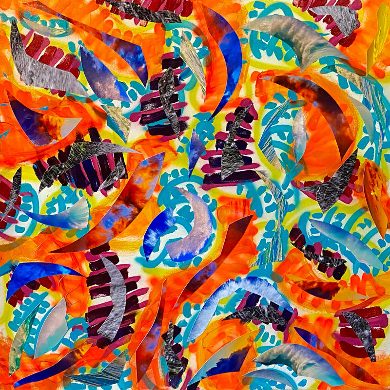 PAPAYA SUNSET
48 x 48
-- © Copyright 2022 Jaz Fabry Fine Art --