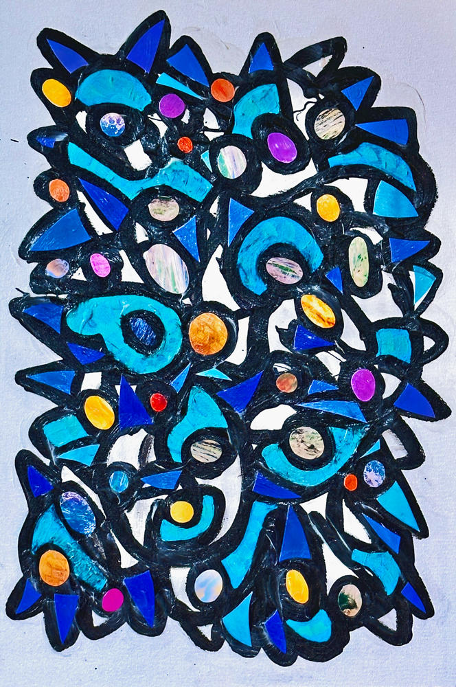 2023 Maui #26 -- 
COSMOS -- 
45x30 in / 114x76 cm
             -- © Copyright 2025 Jaz Fabry Fine Art --