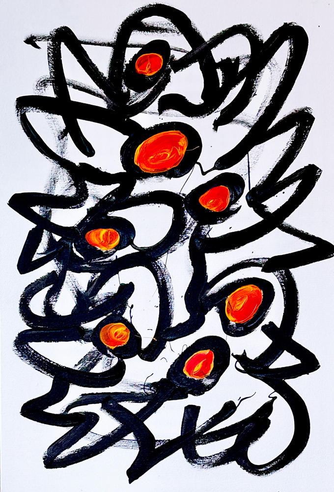 2023 Maui #29 -- 
MANGO -- 
45x30 in / 114x76 cm
             -- © Copyright 2025 Jaz Fabry Fine Art --